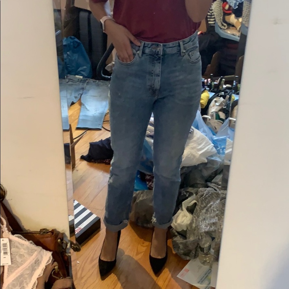 H&M high rise jeans